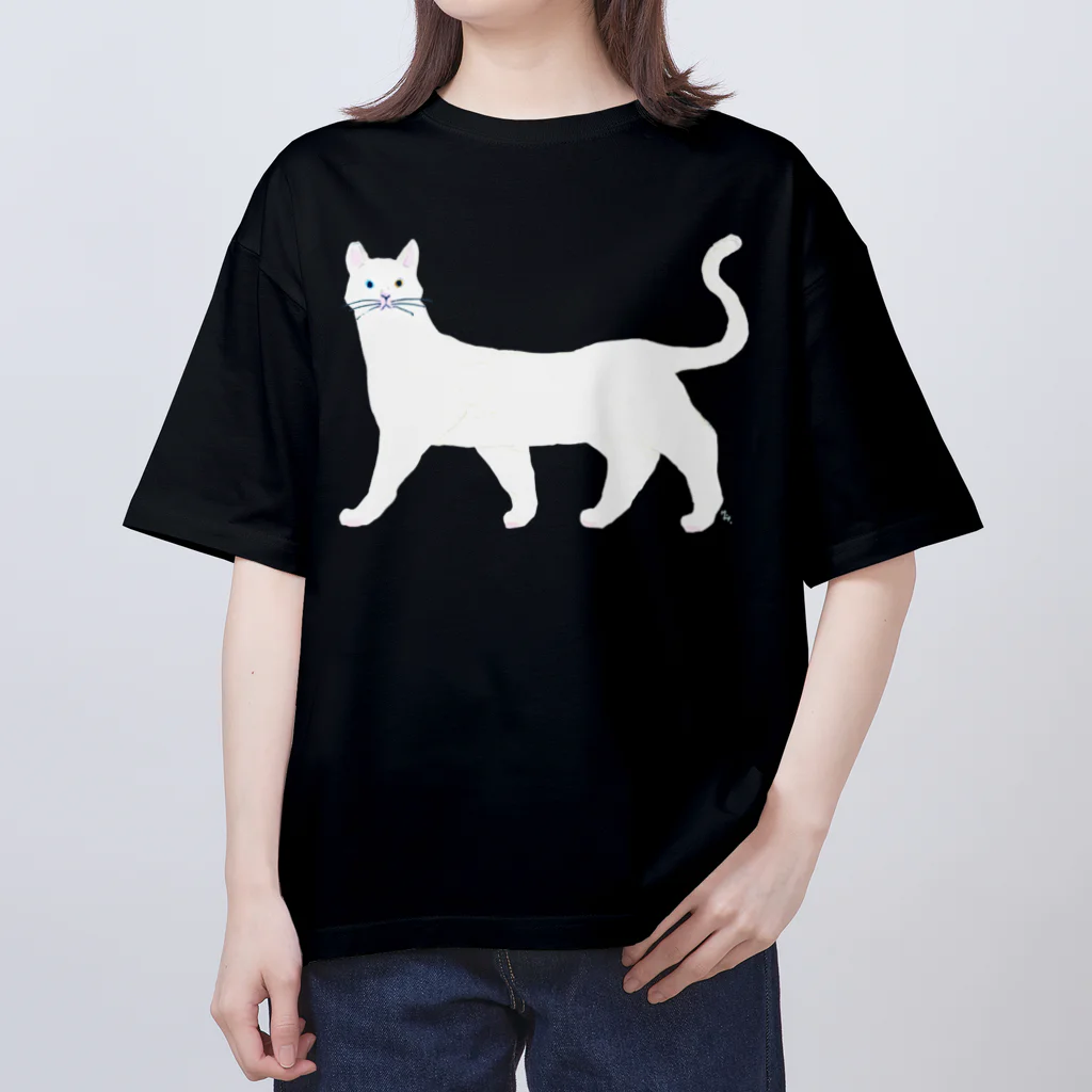 segasworksの白ねこ オーバーサイズTシャツ