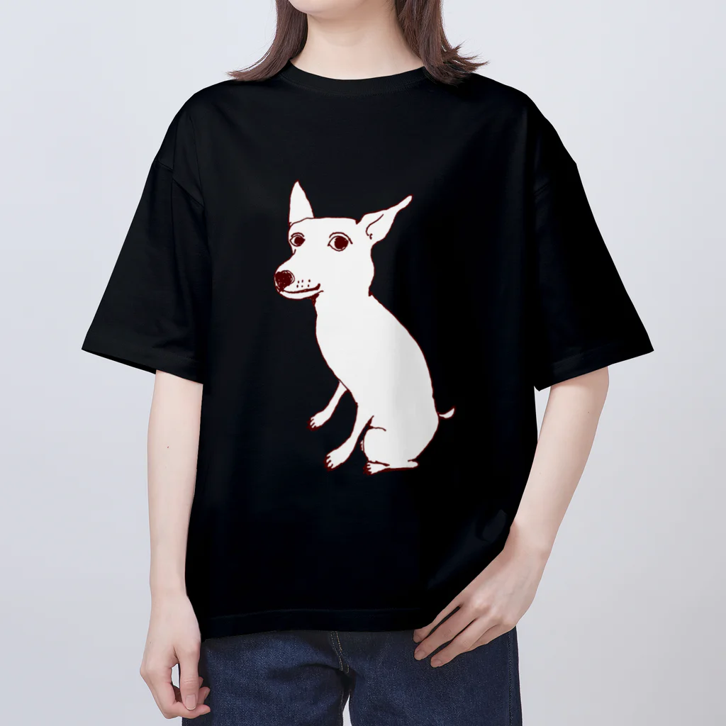 NIKORASU GOのミニピンデザイン「お座り中」（Tシャツ・パーカー・グッズ・ETC） Oversized T-Shirt