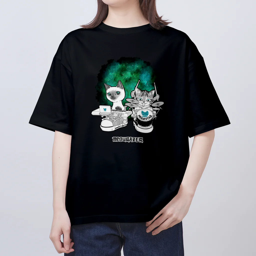 nya-mew（ニャーミュー）のミューゲイザー#2 (meowGAZER#2) Oversized T-Shirt