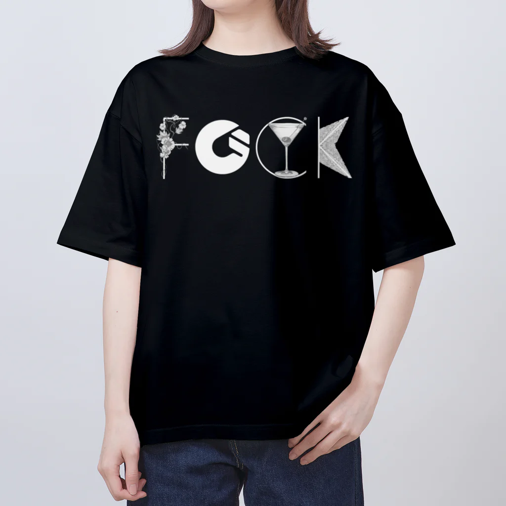 GOODWEATHERのf"G"CK 白ロゴシリーズ Oversized T-Shirt