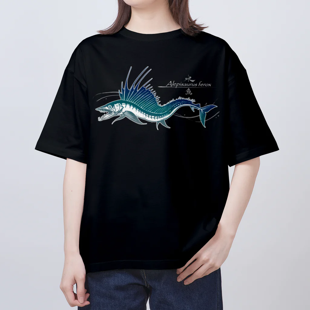 泉@二次元魚市場　瀞鮪のミズウオ　Alepisaurus ferox Oversized T-Shirt