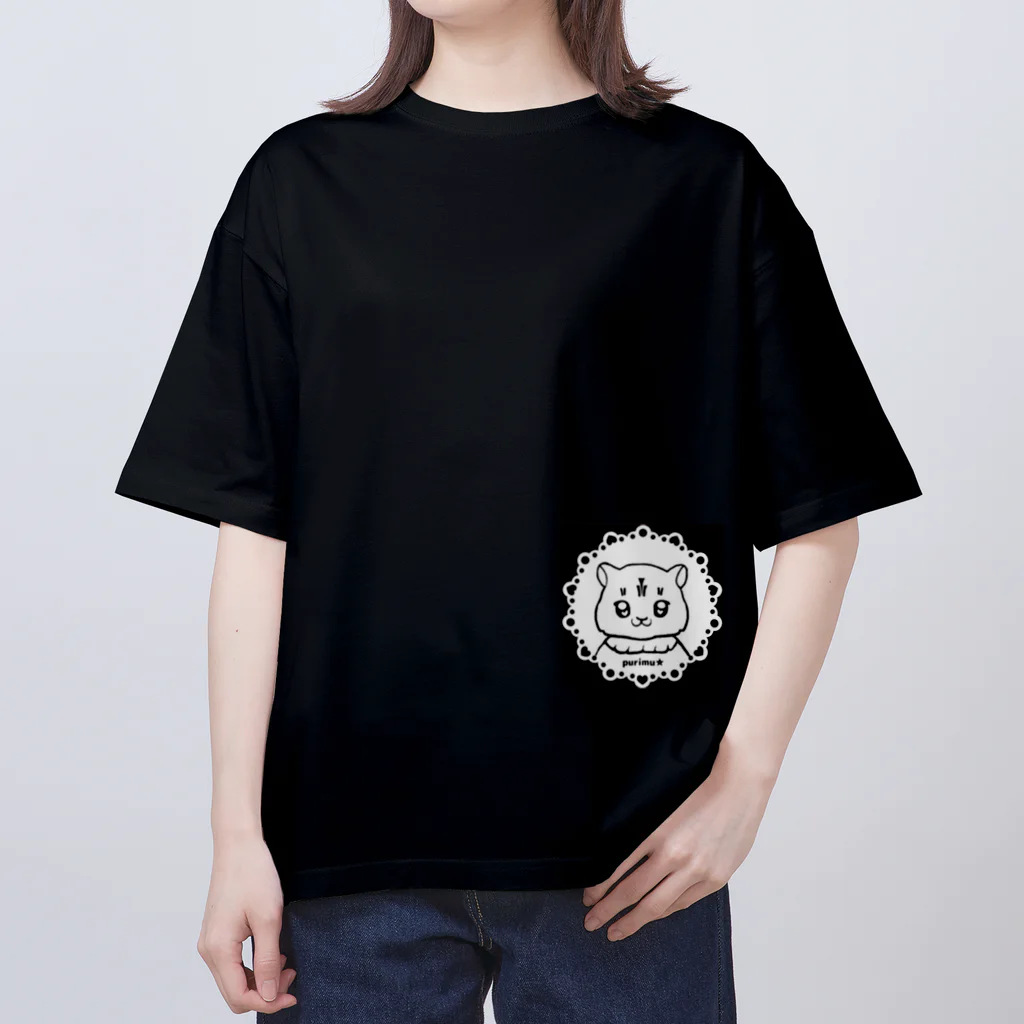 たまゆら繭の虹音プリム(モノトーン(*^^*)) Oversized T-Shirt