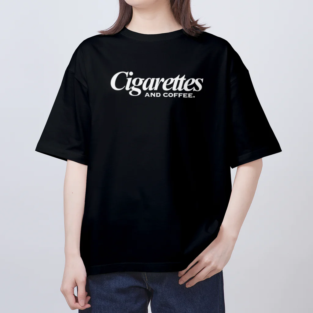 “CRIBAHOLIC” の“Cigarettes and coffee” Oversized T-Shirt