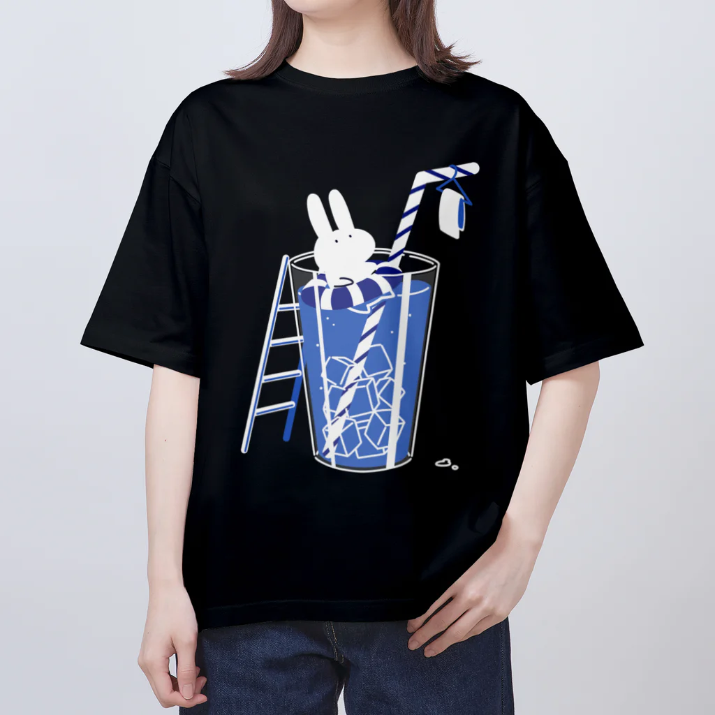 soratoのコップの海のうさぎ オーバーサイズTシャツ