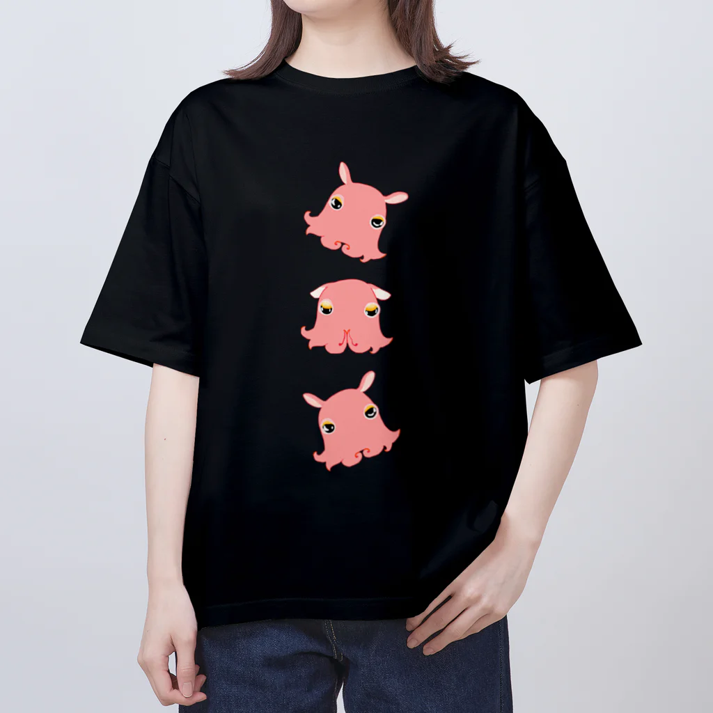 LalaHangeulのめんだこさん　トリオ オーバーサイズTシャツ