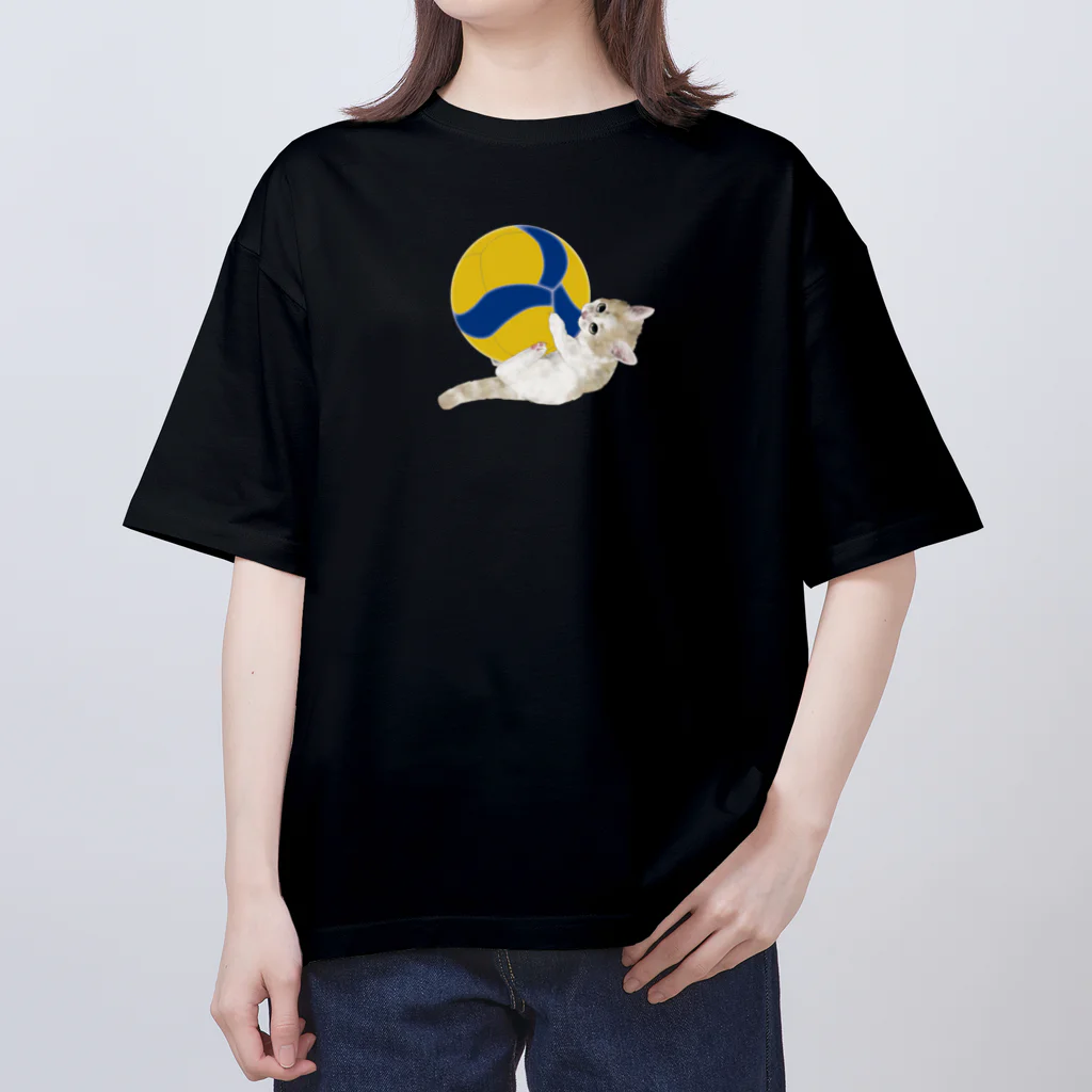 猫とやっし～ぃのアレコレのニャイスカットねこたん Oversized T-Shirt