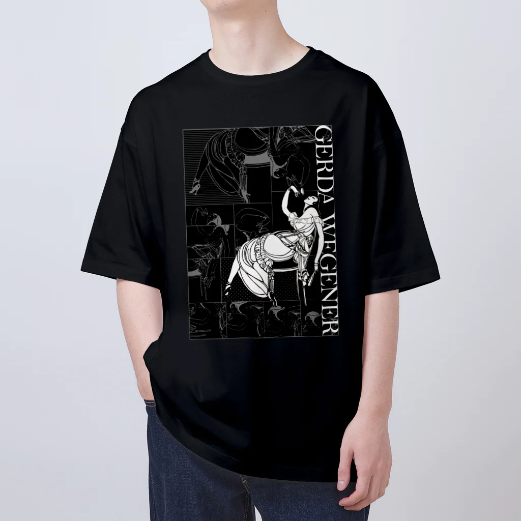 Cordelia　SUZURI分室のGERDA "Collage black×black" Oversized T-Shirt