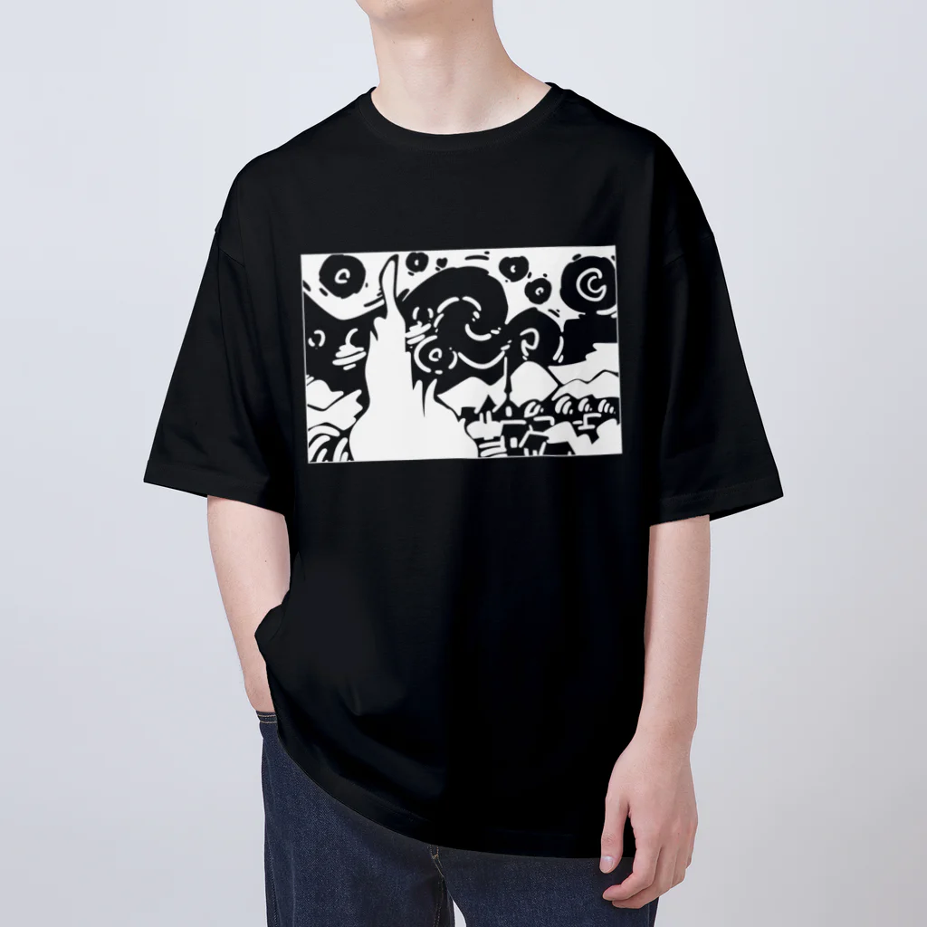 山形屋米店の星月夜（ほしづきよ、英語: The starry night） Oversized T-Shirt