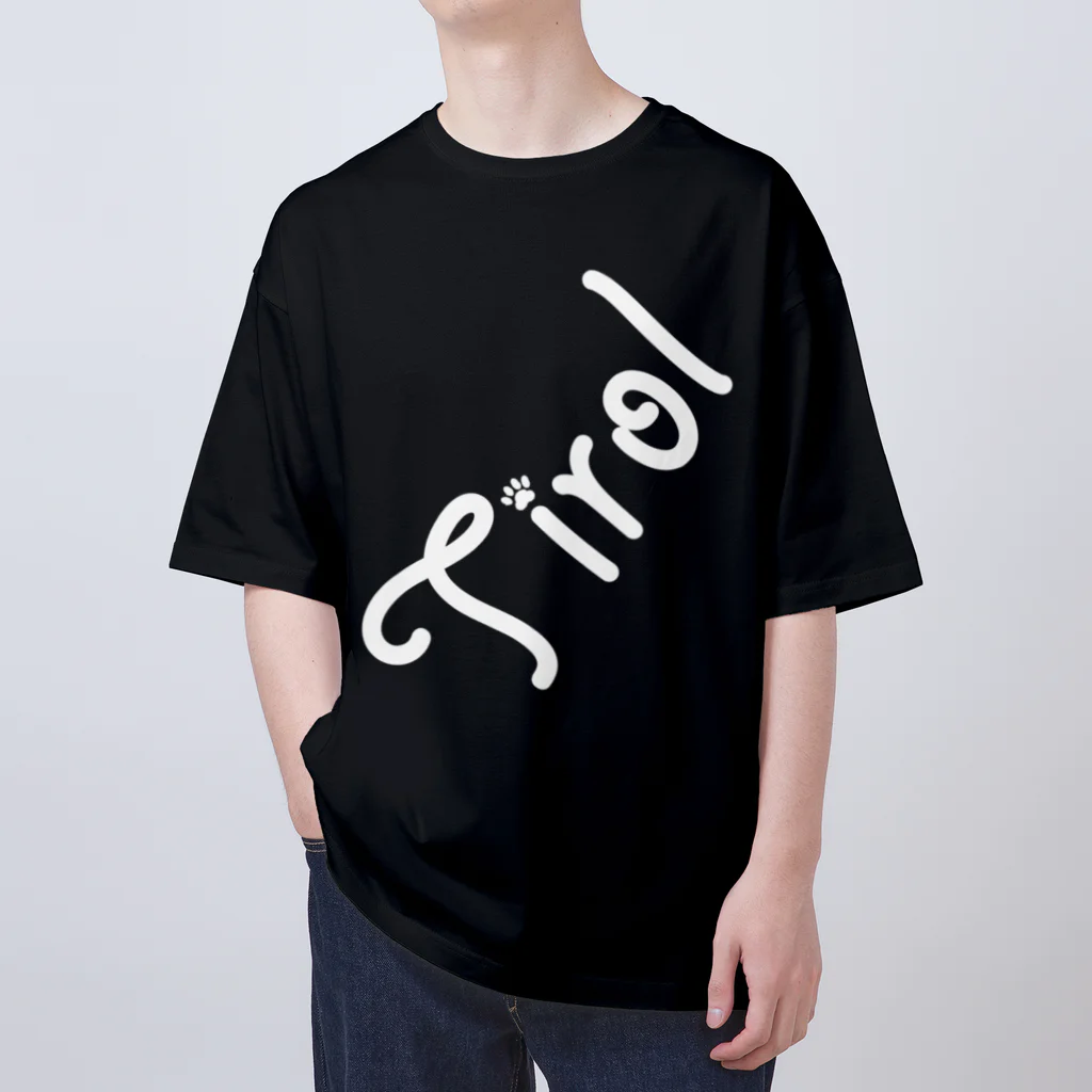 ピノとチロルのグッズ屋さんのTirolロゴ(黒） オーバーサイズTシャツ