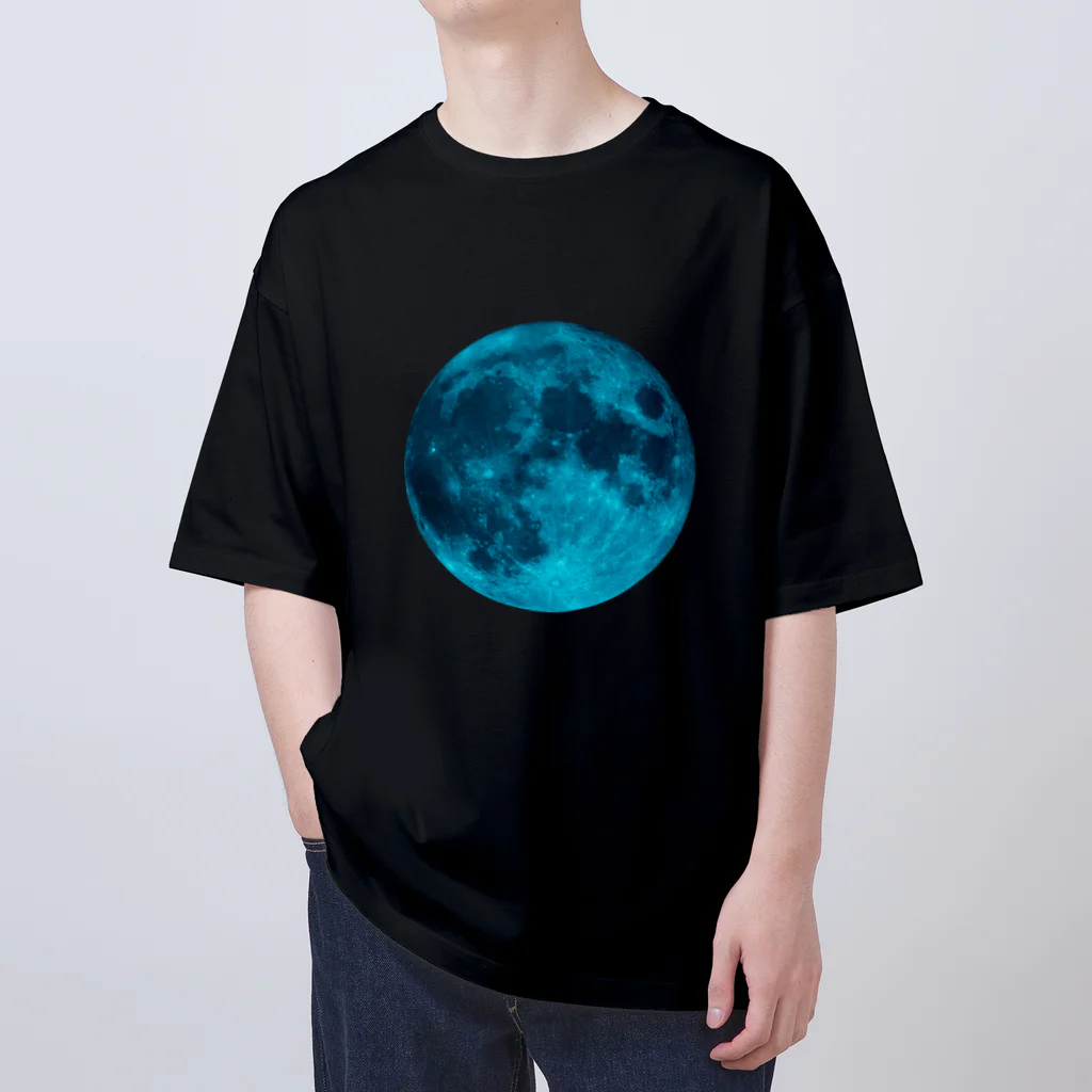 高野寛のSUZURIのBlue Moon Oversized T-Shirt