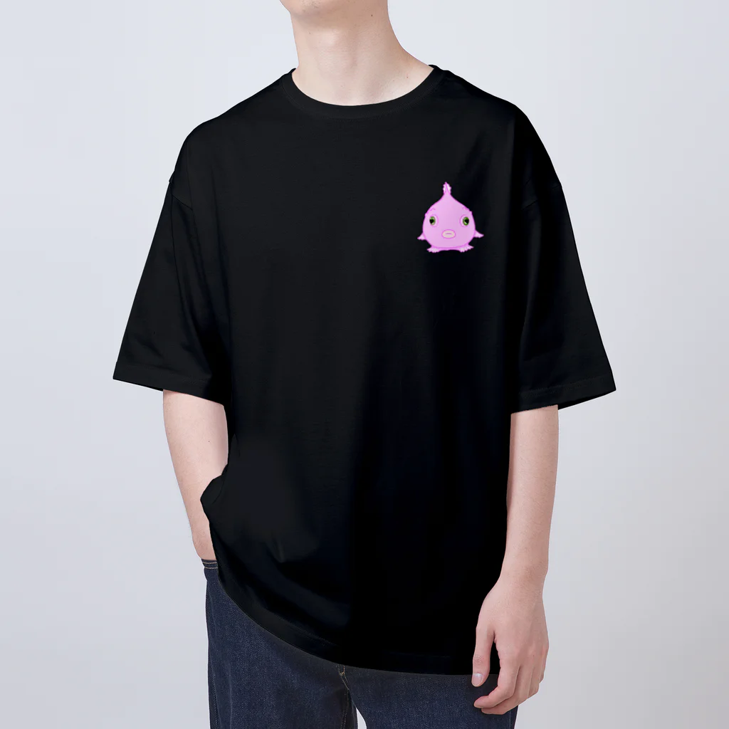 LalaHangeulの団子状態のダンゴウオたち(バックプリントバージョン) オーバーサイズTシャツ