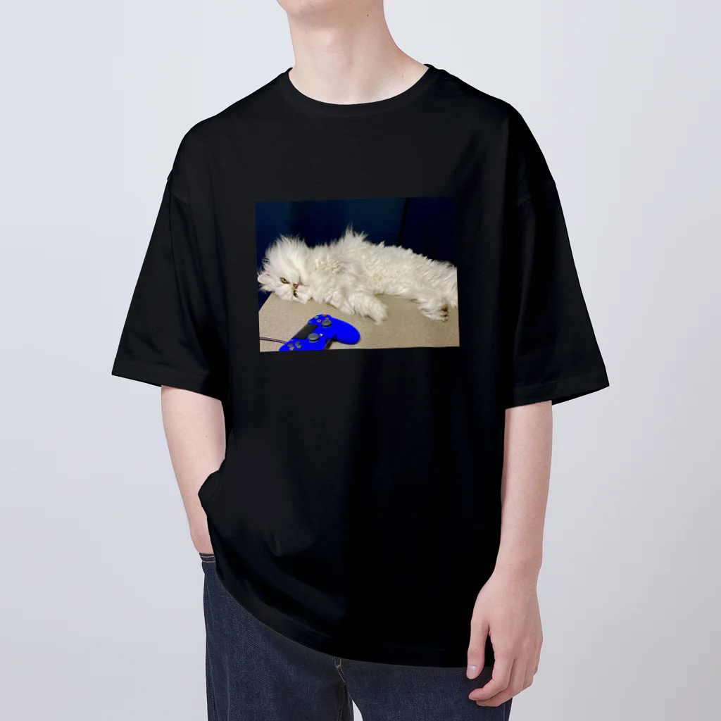 migimachiのすごい顔猫 オーバーサイズTシャツ