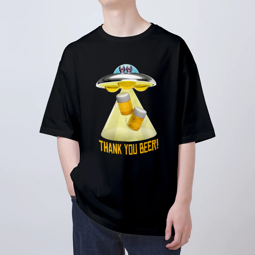 LONESOME TYPE ススのビール泥棒👽🍻👽（飲酒運転ダメ。ゼッタイ。） Oversized T-Shirt