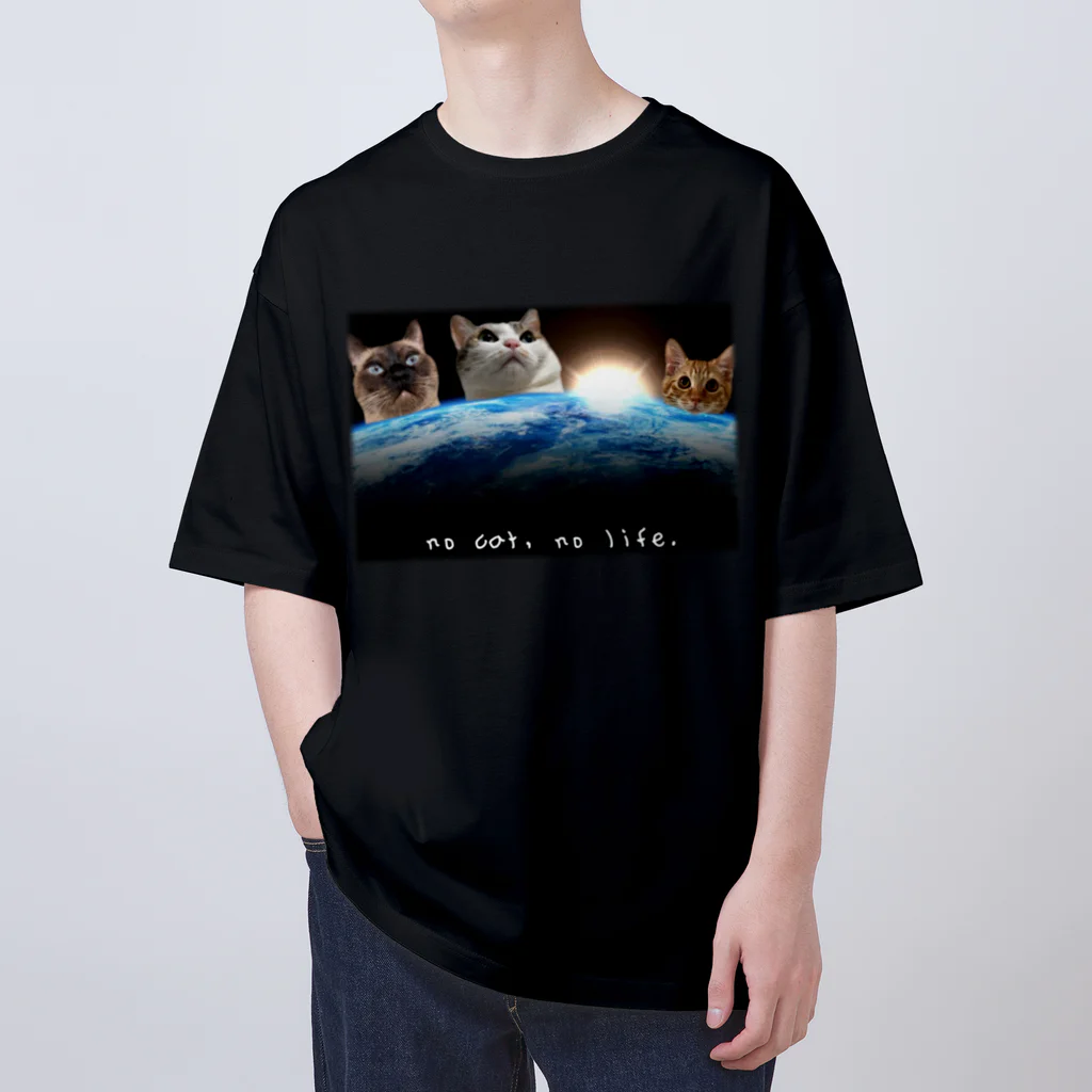 chii_shopの地球猫 オーバーサイズTシャツ