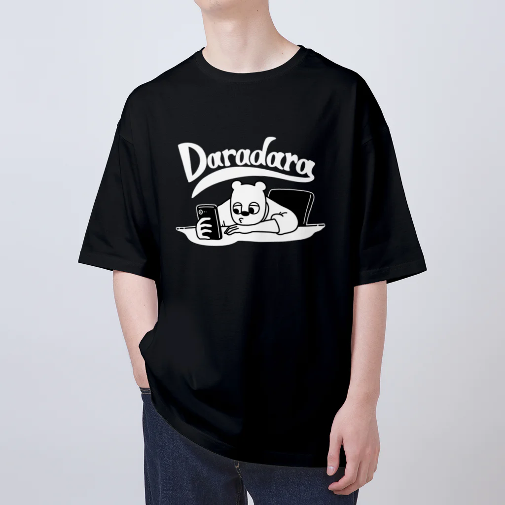 wakutaのDaradara_Black オーバーサイズTシャツ