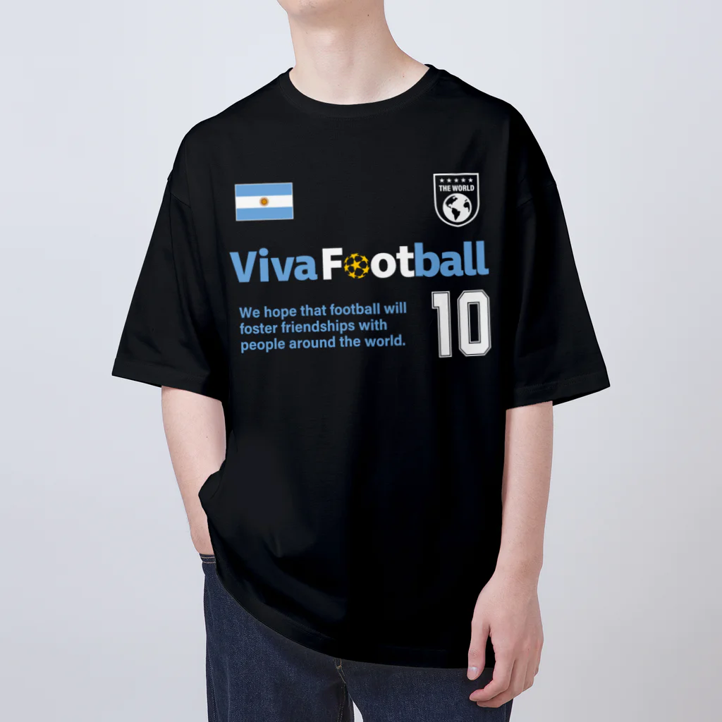 アージーのビバ！フットボール！ アルゼンチン オーバーサイズTシャツ
