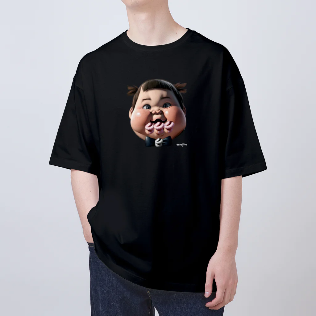 🍩tarojiro(たろじろ) shop🍩のLICK MONSTER Jr. by AI Oversized T-Shirt