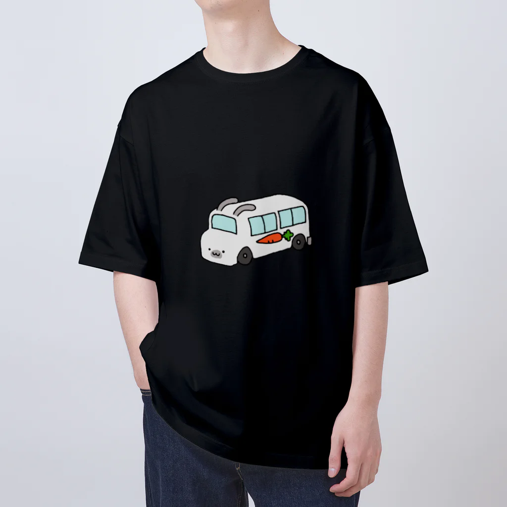 いぬのはなこ小屋のうさぎ幼稚園(しろ) Oversized T-Shirt