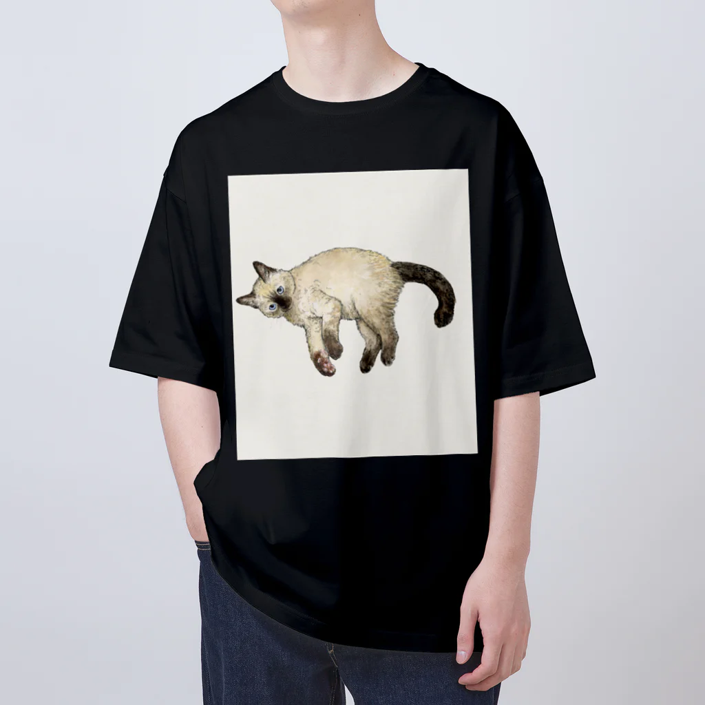 ネコノートショップ（neco-note shop）のビビ（つかねこ） オーバーサイズTシャツ