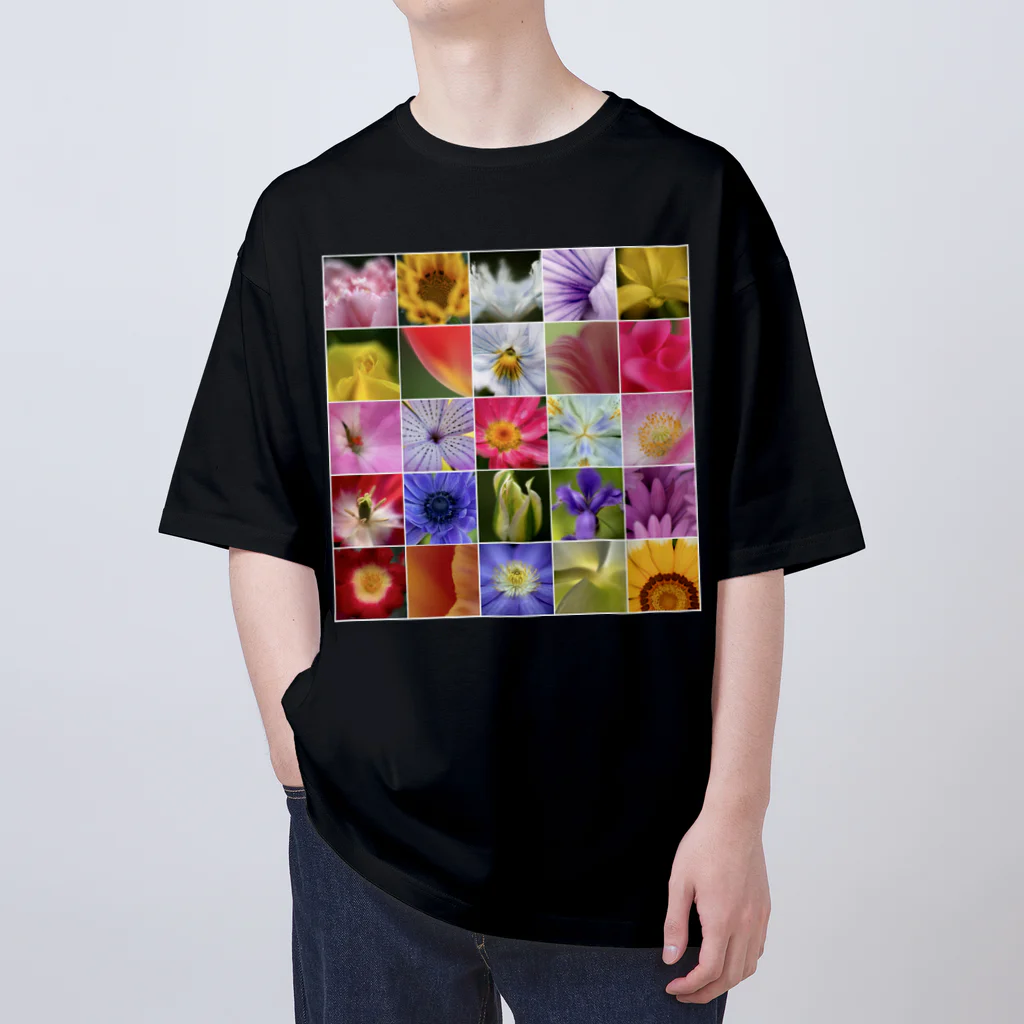 ReijiK_Studioの花、花、花 オーバーサイズTシャツ