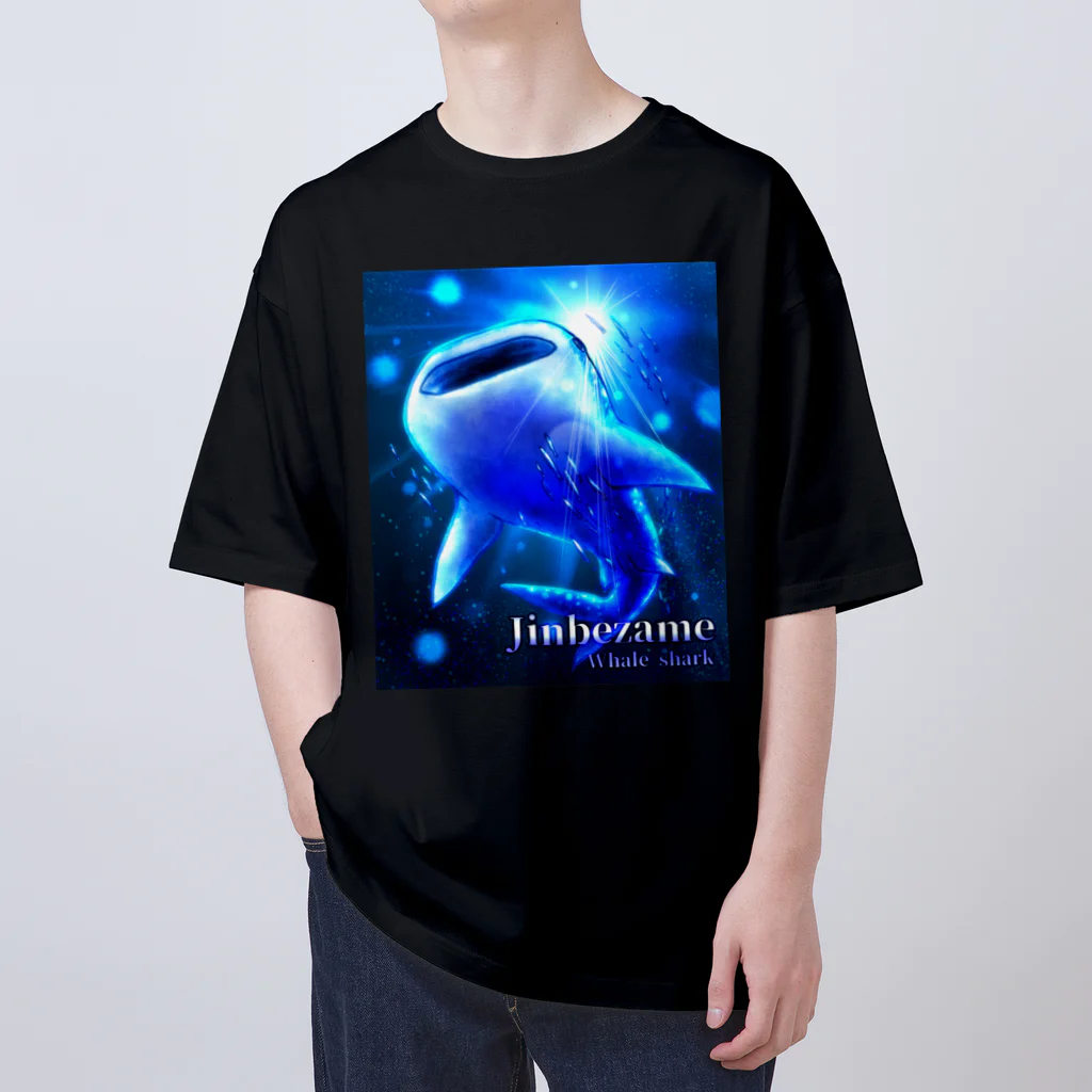 ヨワタリJAWSのジンベエザメ【サメアイテムシリーズ】 オーバーサイズTシャツ