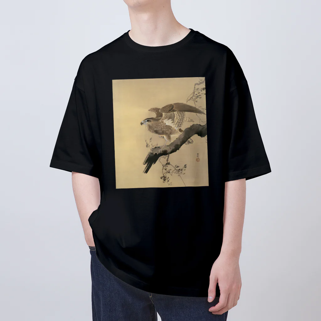 MUGEN ARTの小原古邨　鷹　Ohara Koson / Falcon Oversized T-Shirt