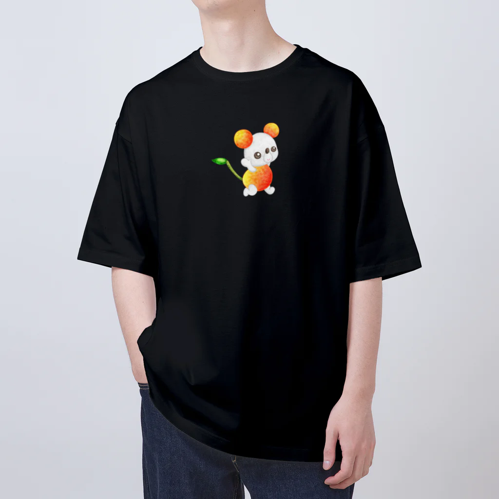 satoayaのアニマルカフェのフルーツアニマル　サクランボネズミ Oversized T-Shirt