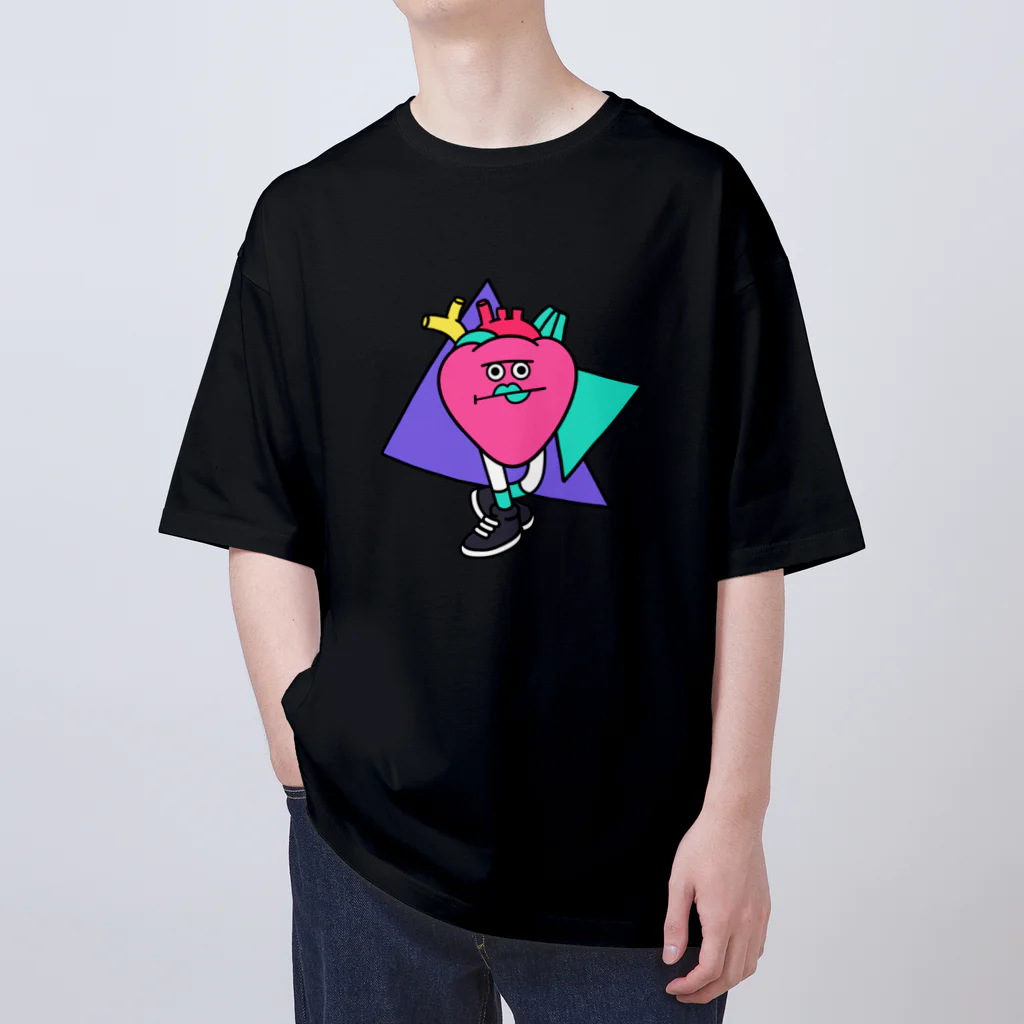 KAMENOCO SHOPのレトロポップ 心のすけ Oversized T-Shirt