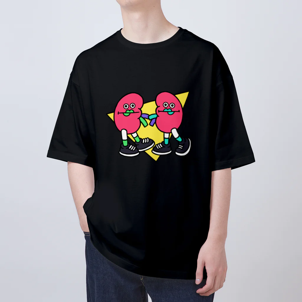 KAMENOCO SHOPのレトロポップ 腎のすけ  Oversized T-Shirt