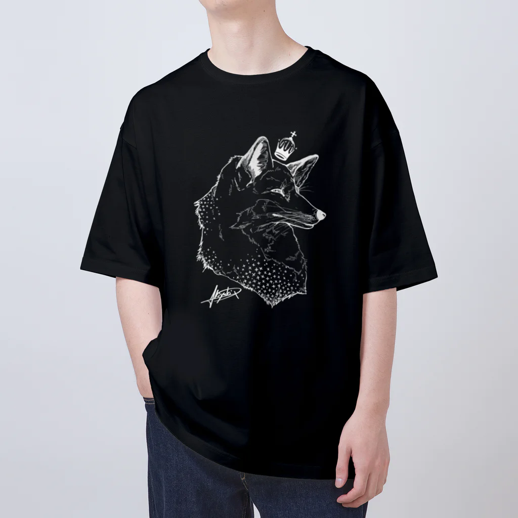 あっQ屋のアカギツネ（ホワイト） Oversized T-Shirt