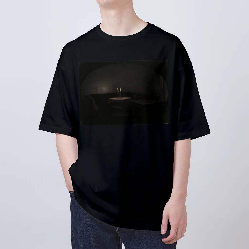 art_of_hammershoiの室内　人工光 / vilhelm hammershoi Oversized T-Shirt