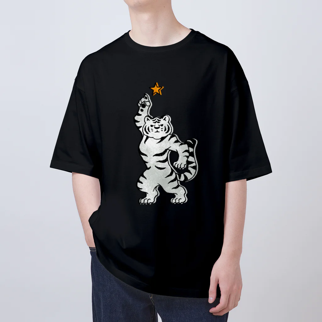 吉川 達哉 tatsuya yoshikawaのFIRST STAR WHITE TIGER Oversized T-Shirt