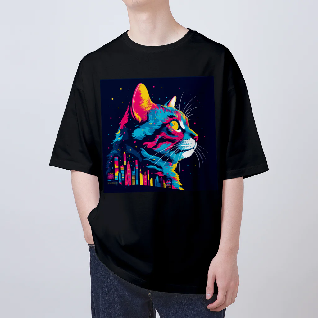 KANDOUのcitypop cat オーバーサイズTシャツ