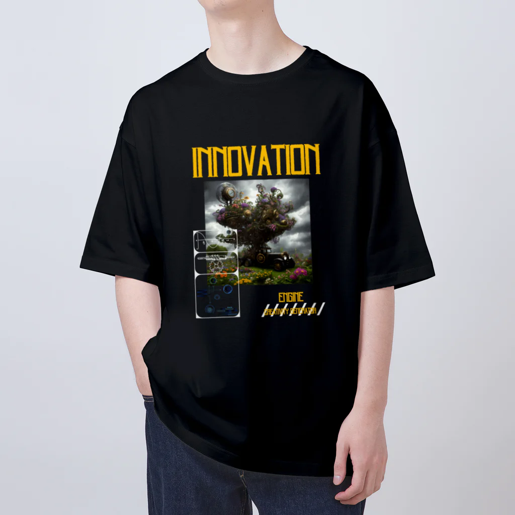 UNCHAINの天才が着ていそうなTシャツ Oversized T-Shirt