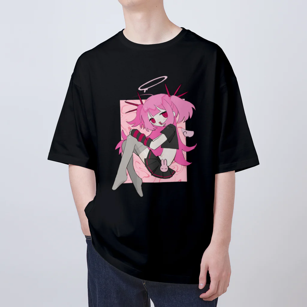 肴田のハーフツイン天使ちゃん Oversized T-Shirt