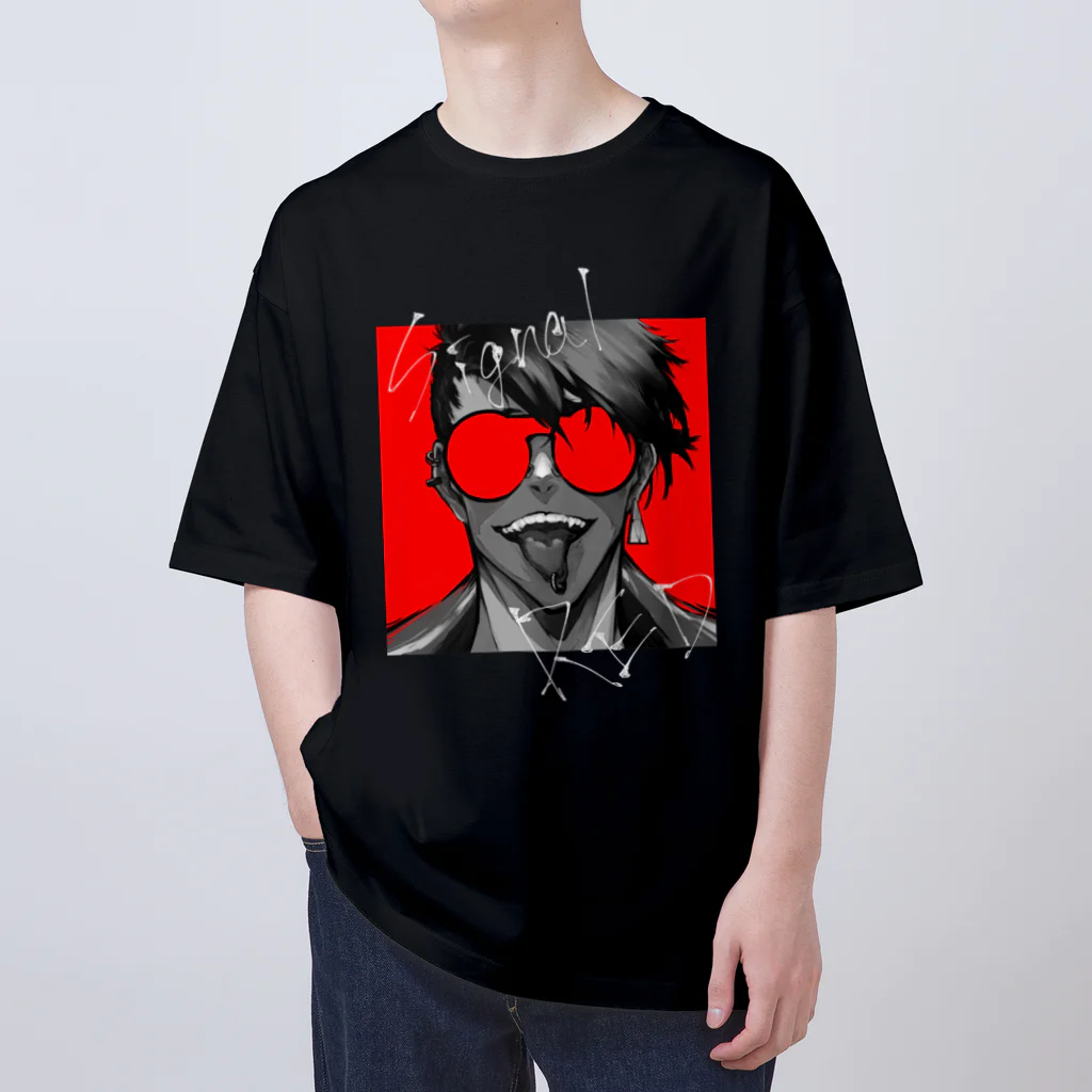 ヴォルのsignal RED オーバーサイズTシャツ