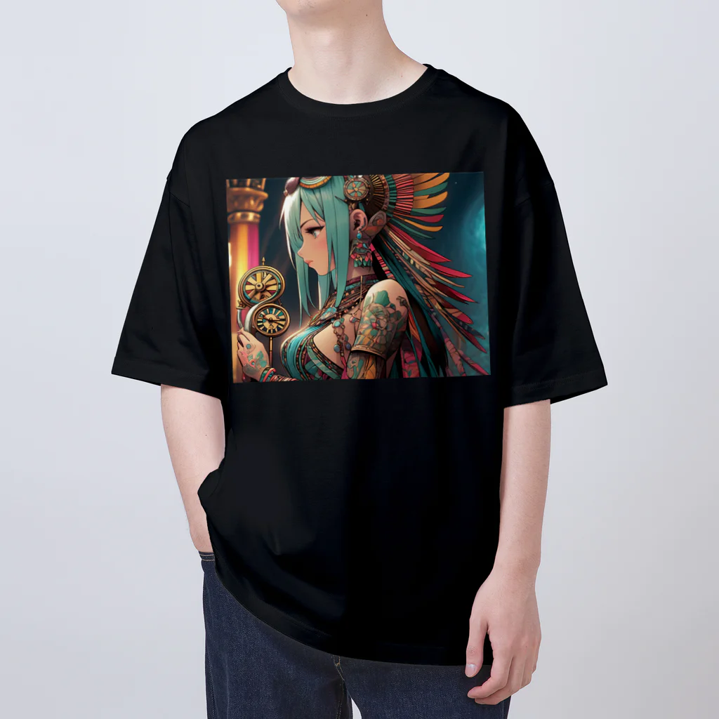 かわいい娘ショップの古代文明少女 Oversized T-Shirt