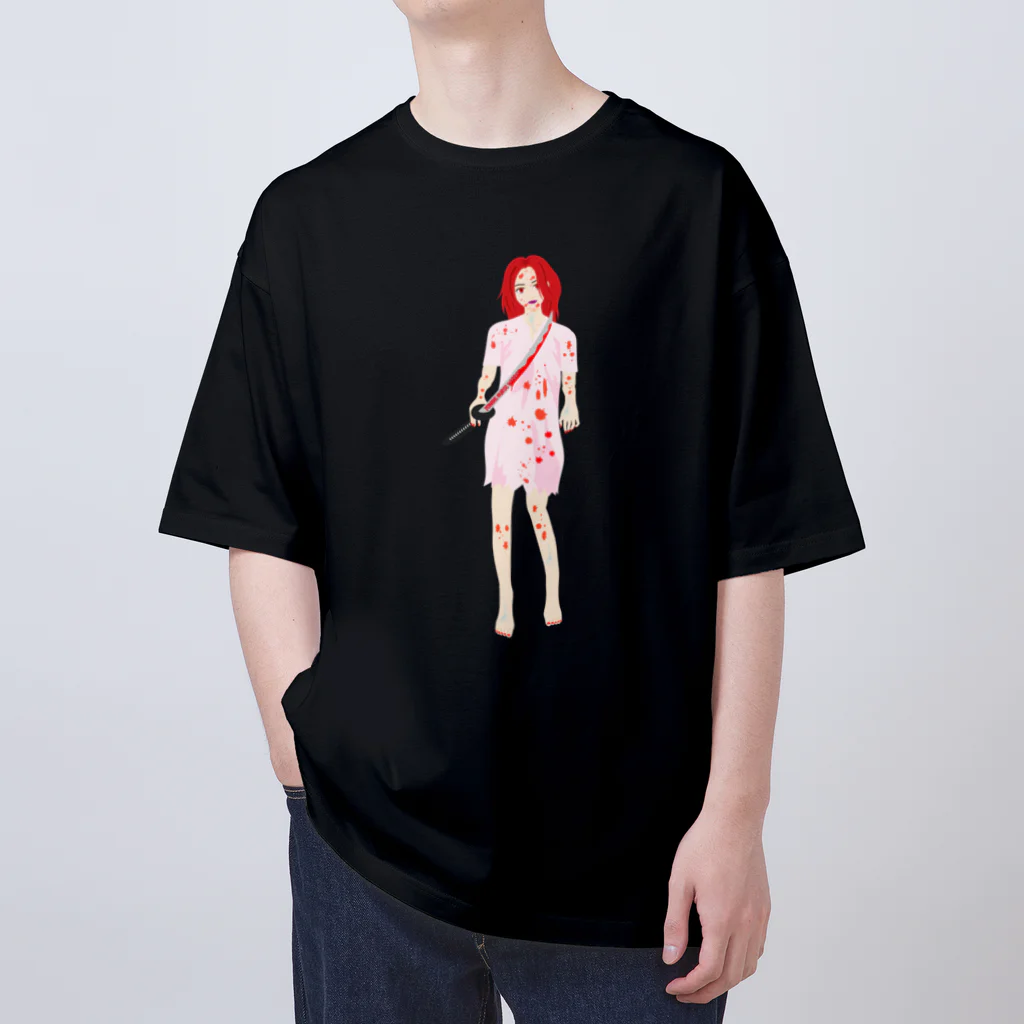 ねこふんじゃダメのゾンビナース Oversized T-Shirt