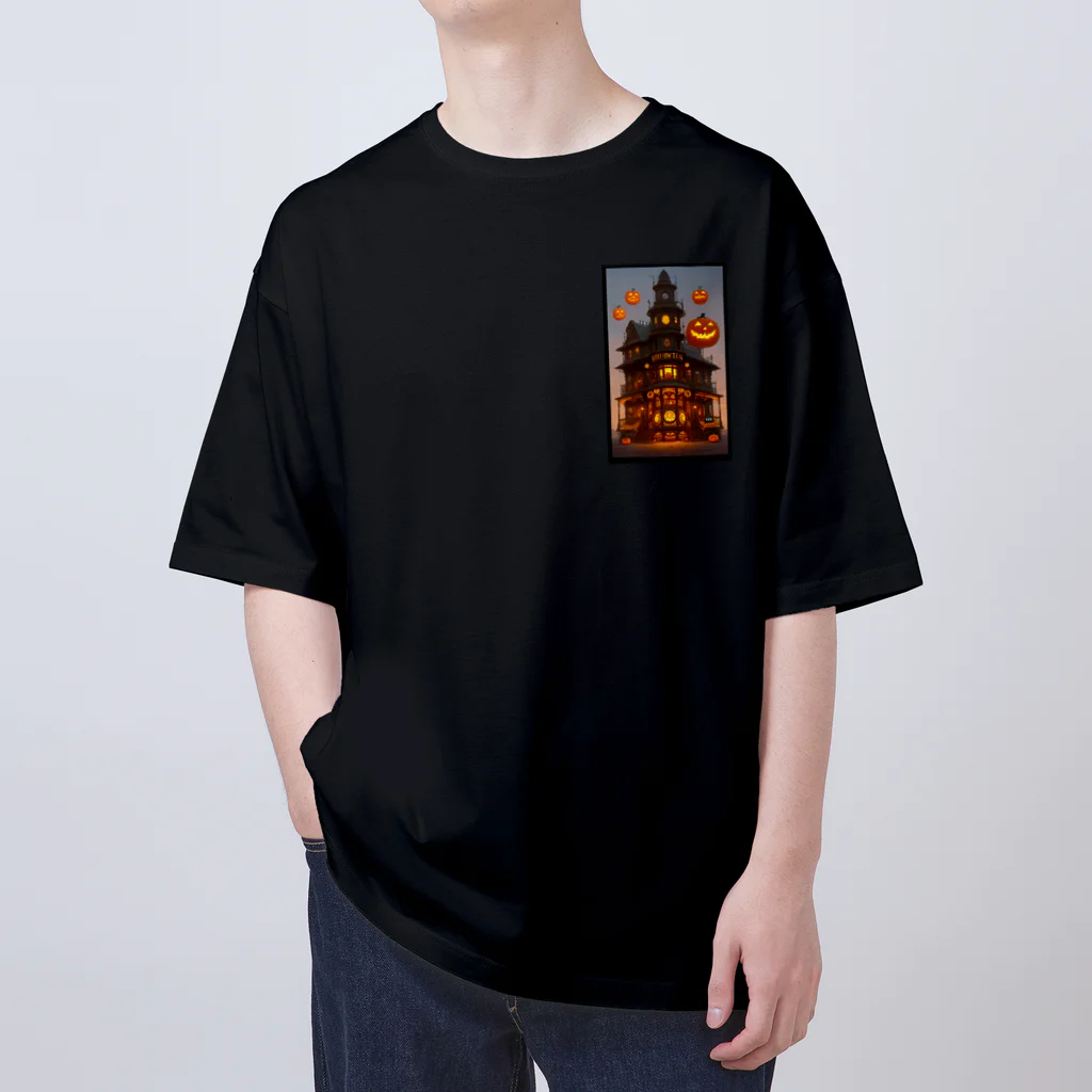 waffle2000のハロウィン洋館 Oversized T-Shirt