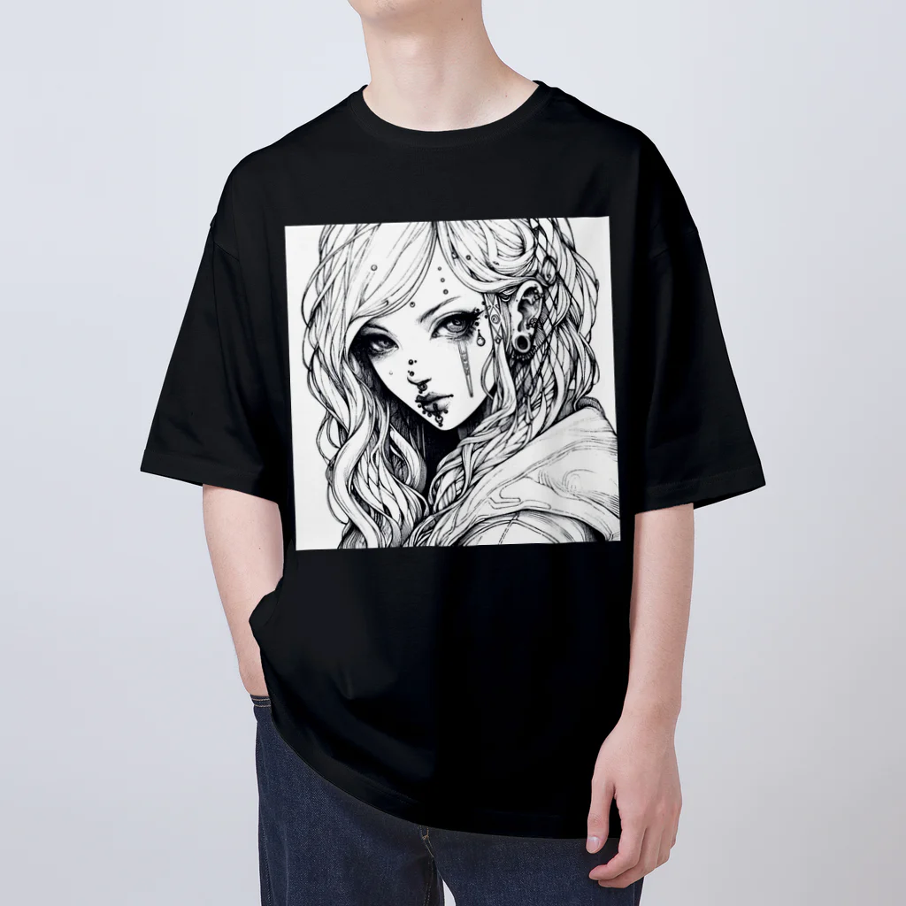 zaisuのピアス女子 オーバーサイズTシャツ