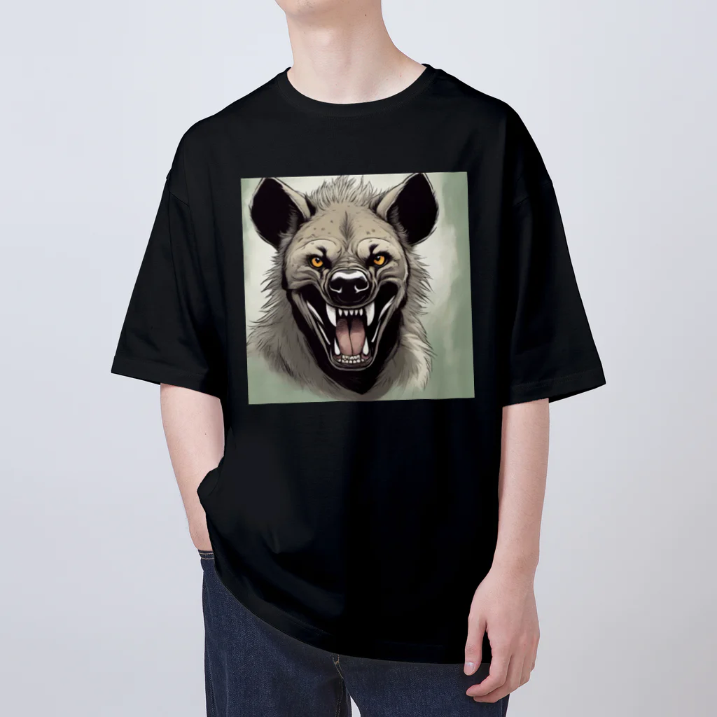 京都イラスト工房の動物シリーズ24：ハイエナ Oversized T-Shirt