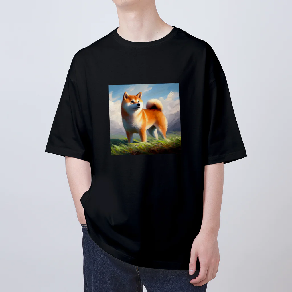 KAWAII-CLUBのKAWAII柴犬001 Oversized T-Shirt