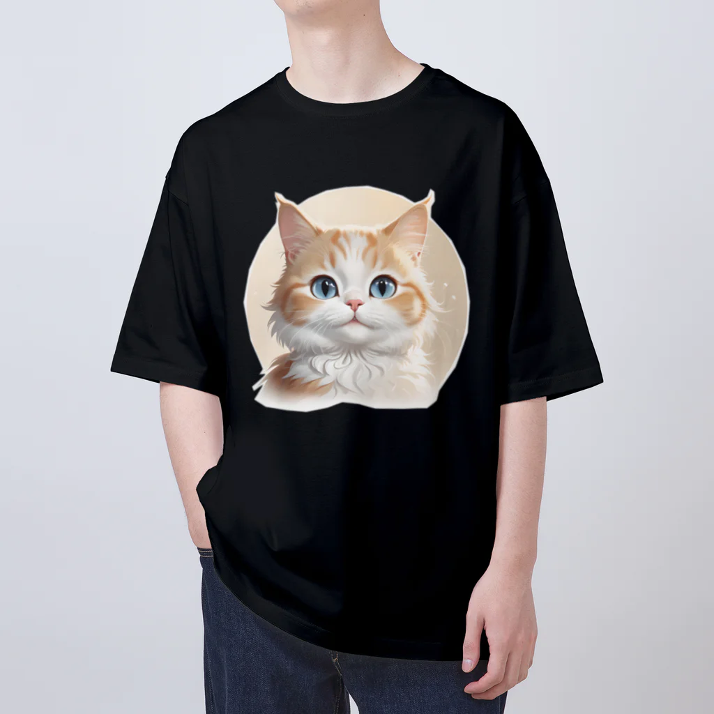 こひさま ショップ - 陽だまりの笑顔のねこのとらひげ Oversized T-Shirt