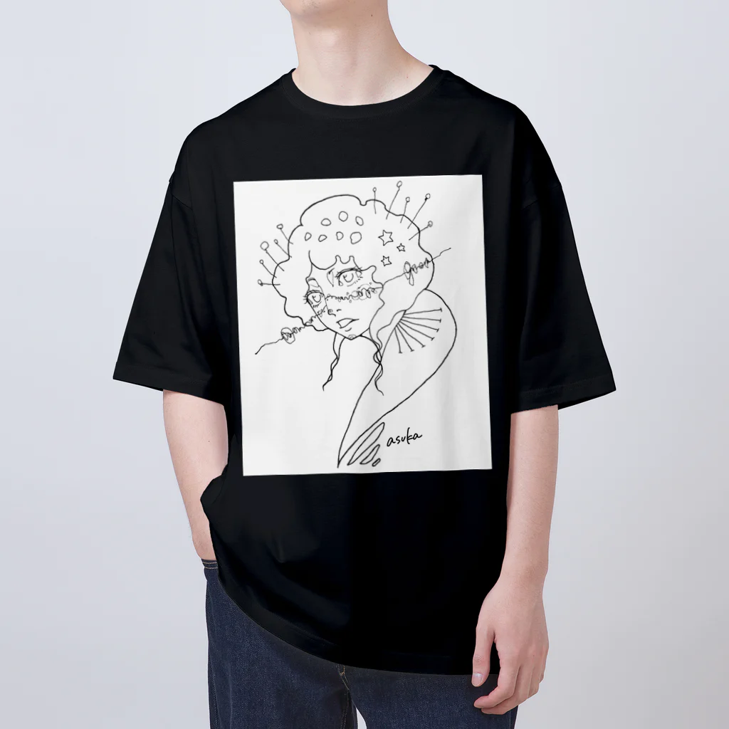 303companyの星を詠む人 Oversized T-Shirt