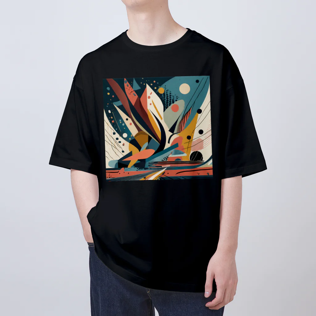 のんびりアート工房のガラクタアート Oversized T-Shirt