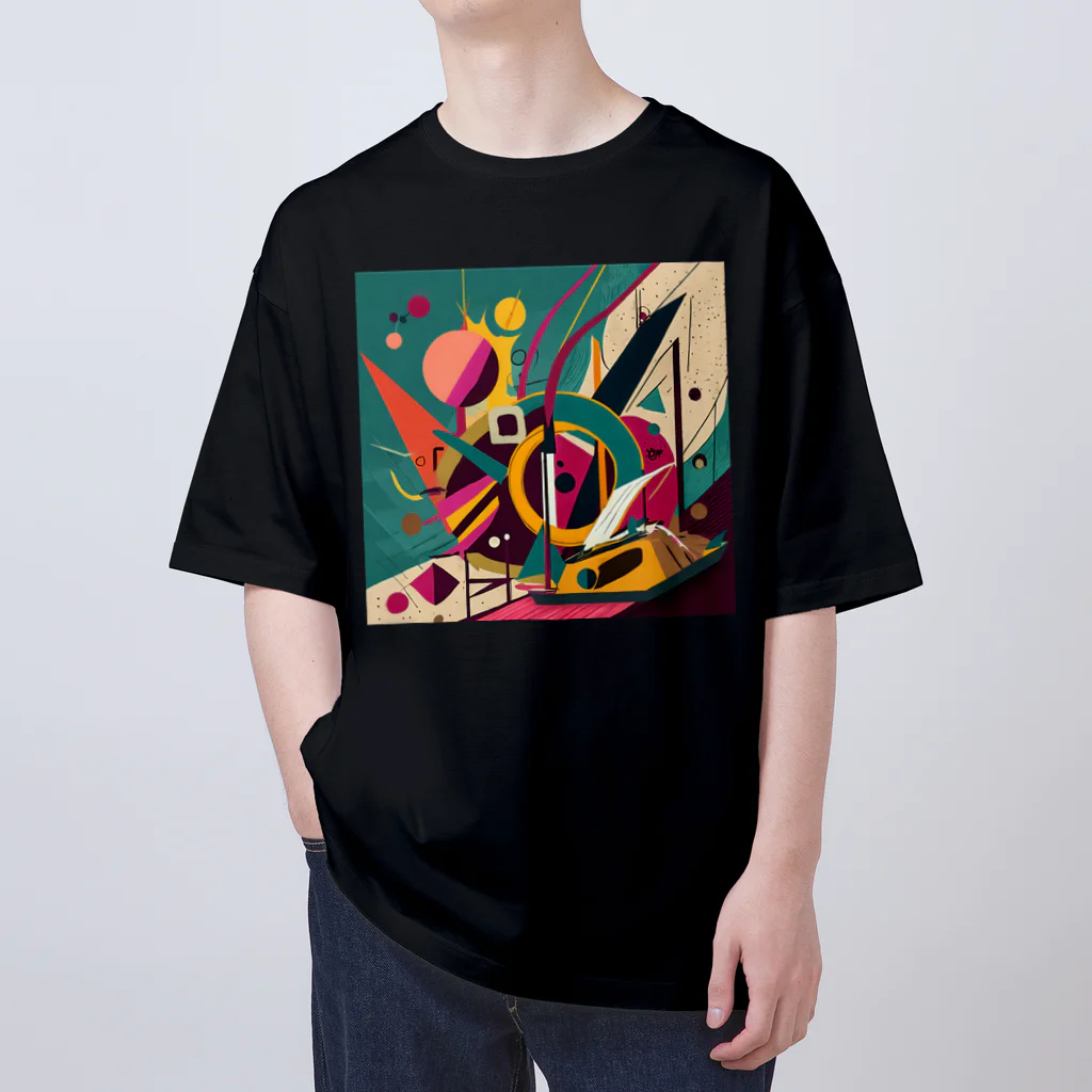 のんびりアート工房のガラクタアート Oversized T-Shirt