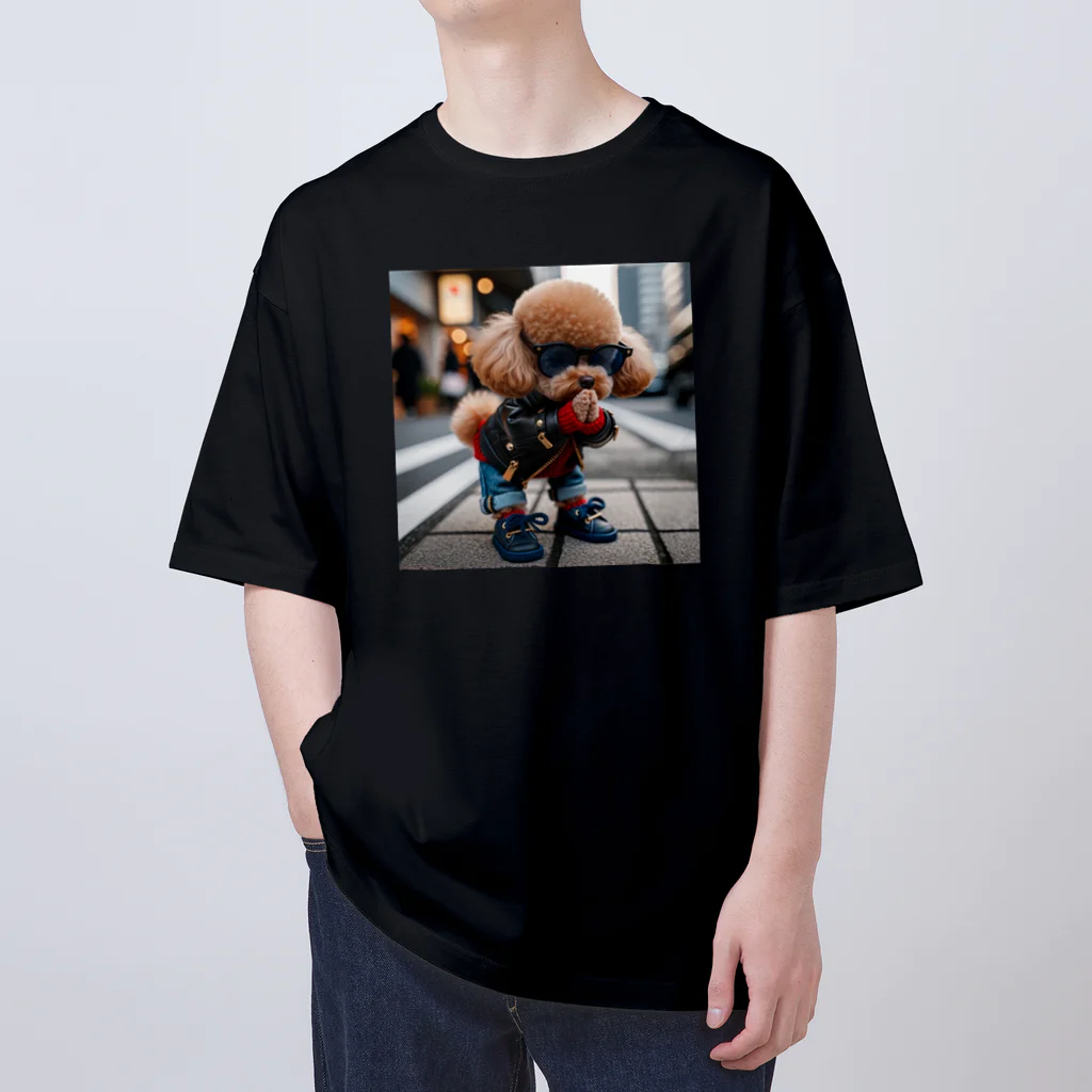 TABO1192のトイプードルのひかるくん(ごめんバージョン) Oversized T-Shirt