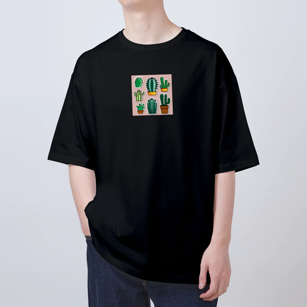 pain08のサボテンくん Oversized T-Shirt