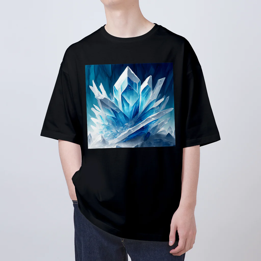 のんびりアート工房の氷のクリスタル Oversized T-Shirt