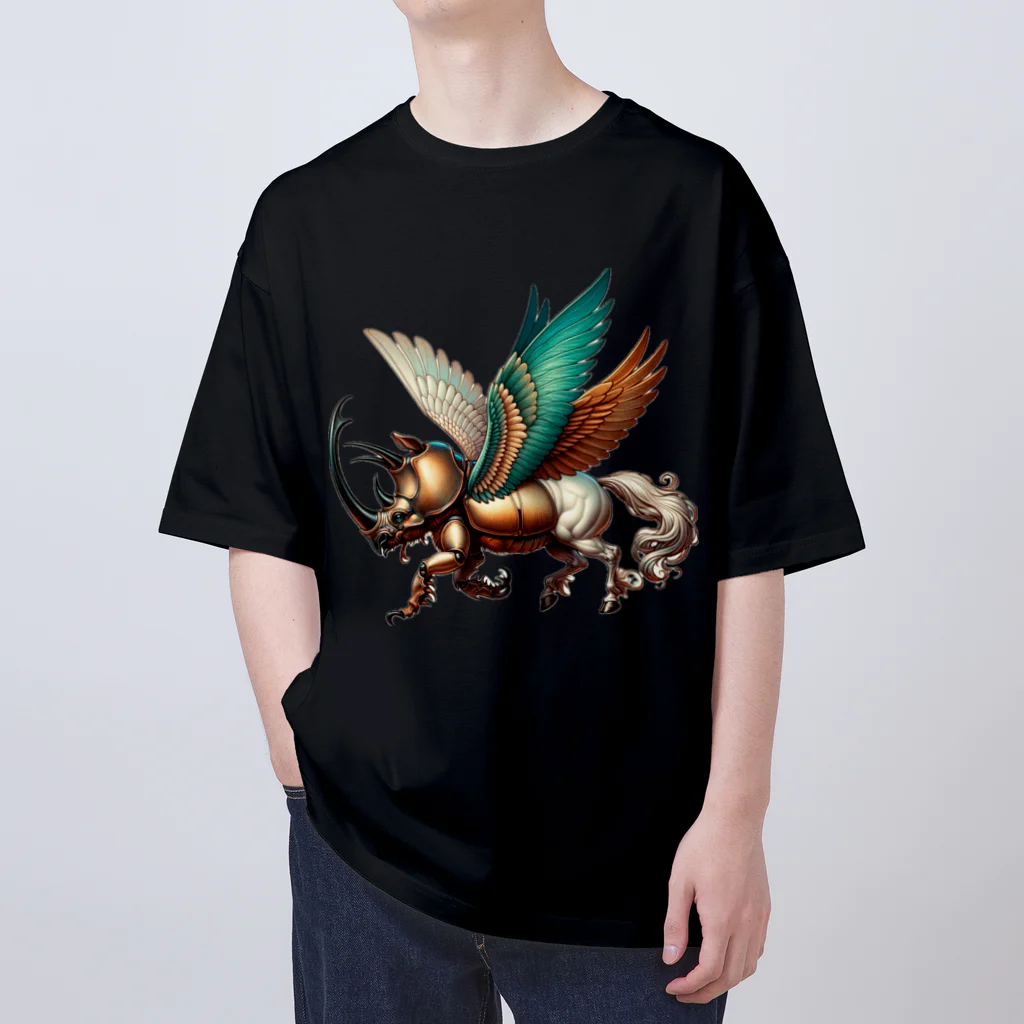 animal×animalのbeetle×pegasus=? オーバーサイズTシャツ